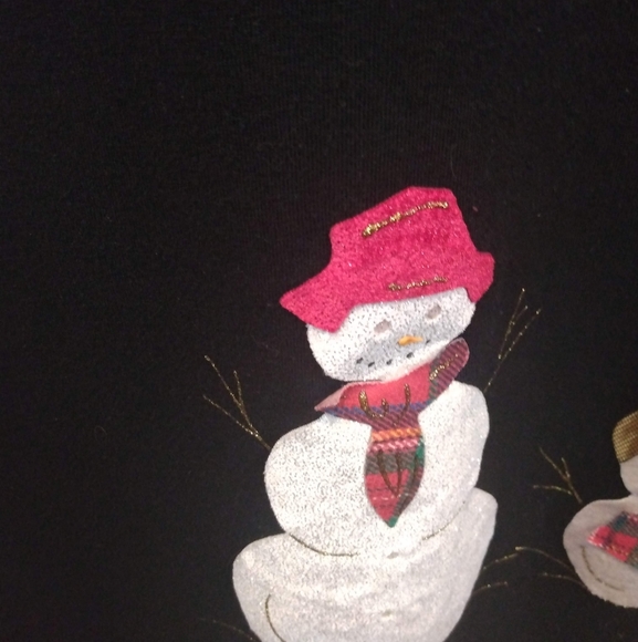 Karla Marie Black Holiday Snowman Dress - Picture 5 of 14